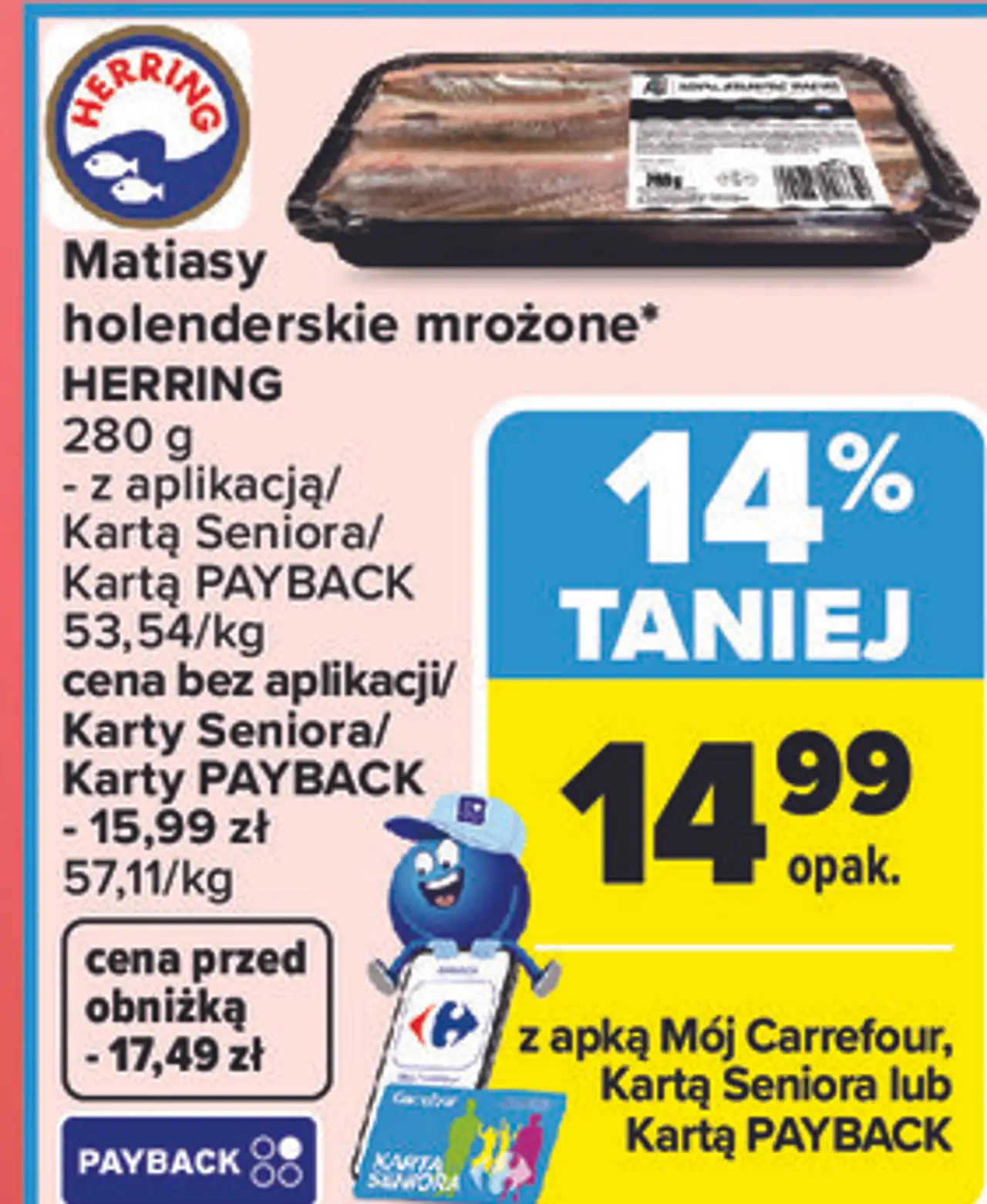 Matiasy holenderskie mrożone HERRING