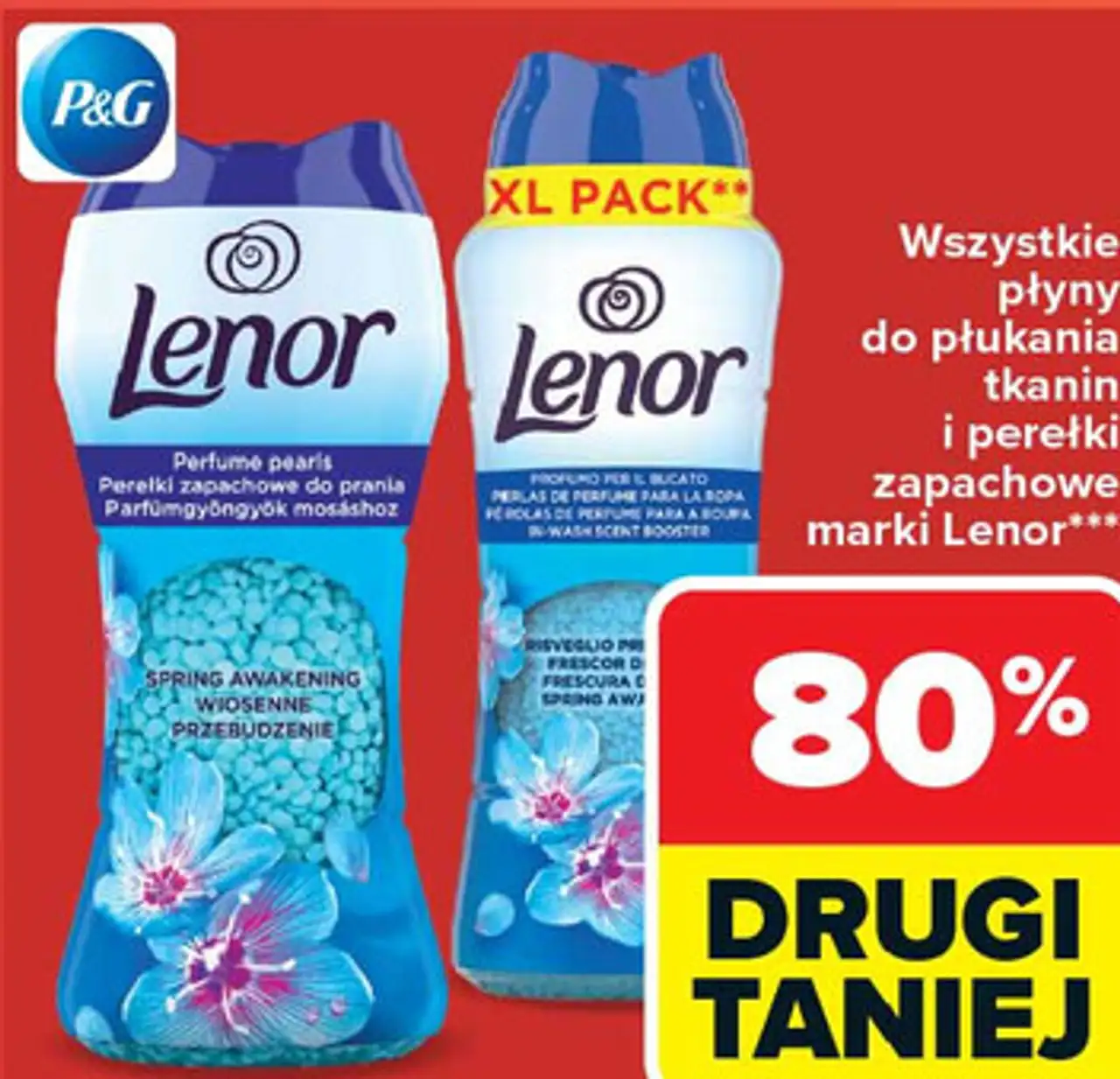 Wszystkie płyny do płukania tkanin i perełki zapachowe marki Lenor***