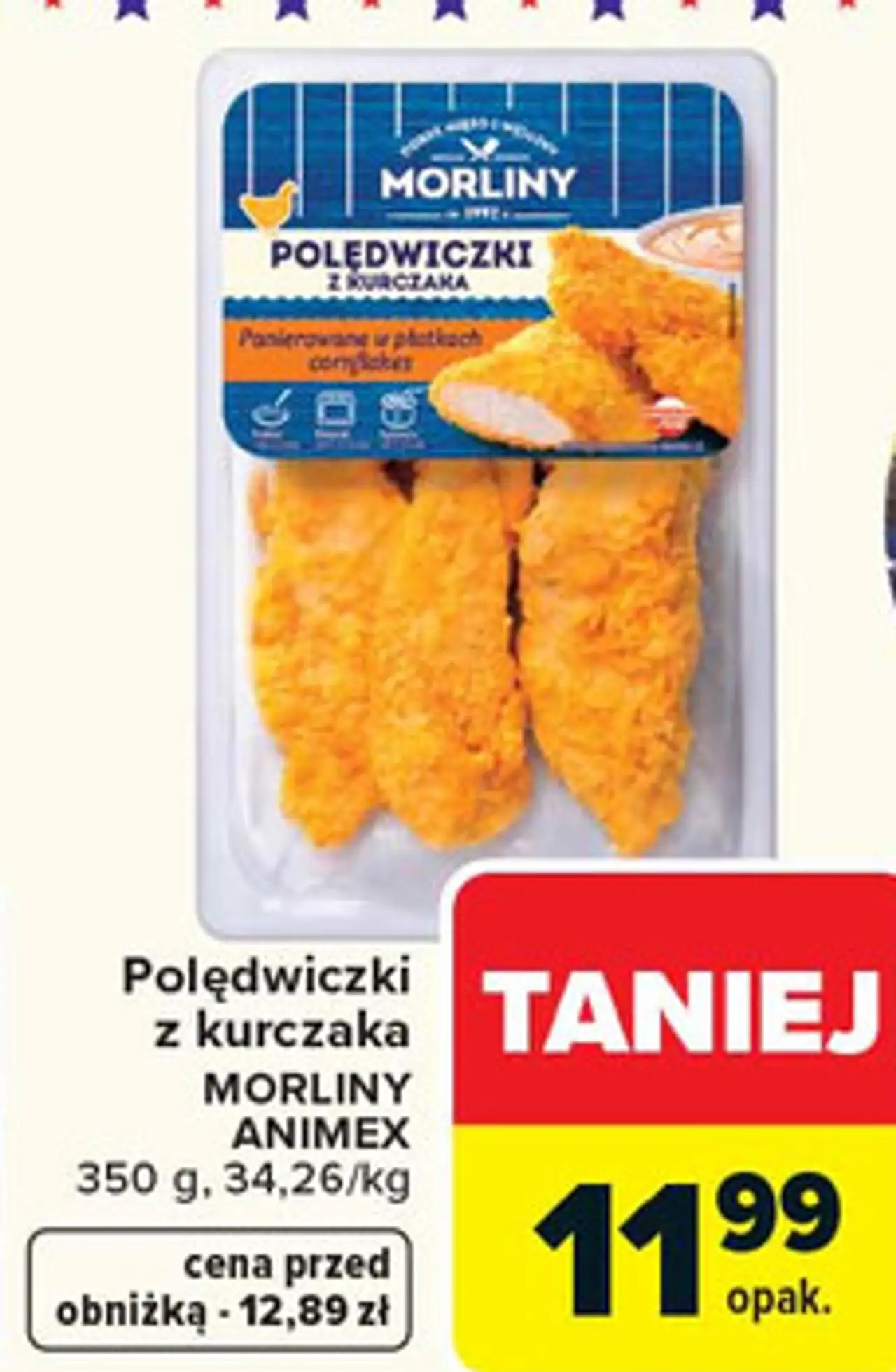 Polędwiczki z kurczaka MORLINY ANIMEX