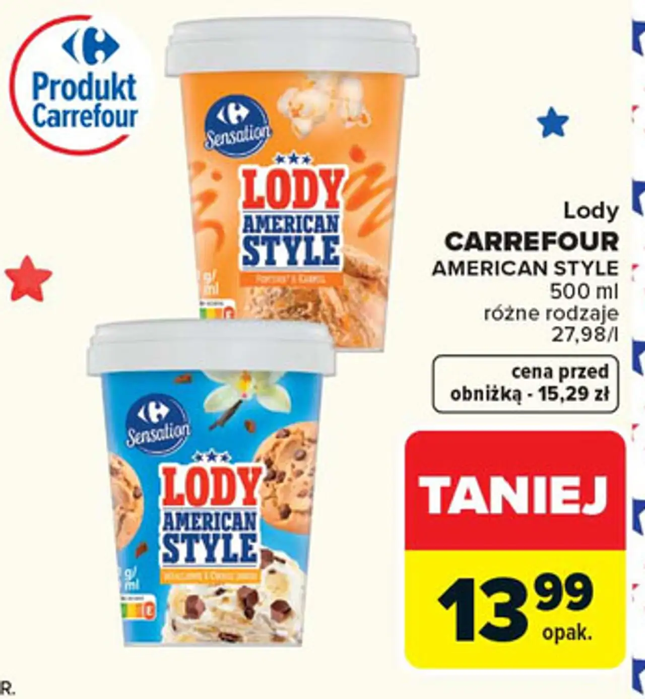 Lody CARREFOUR AMERICAN STYLE