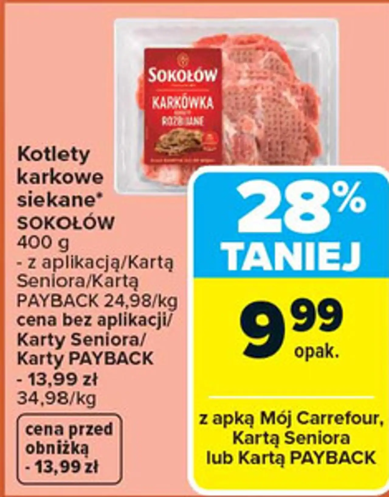 Kotlety karkowe siekane SOKOŁÓW