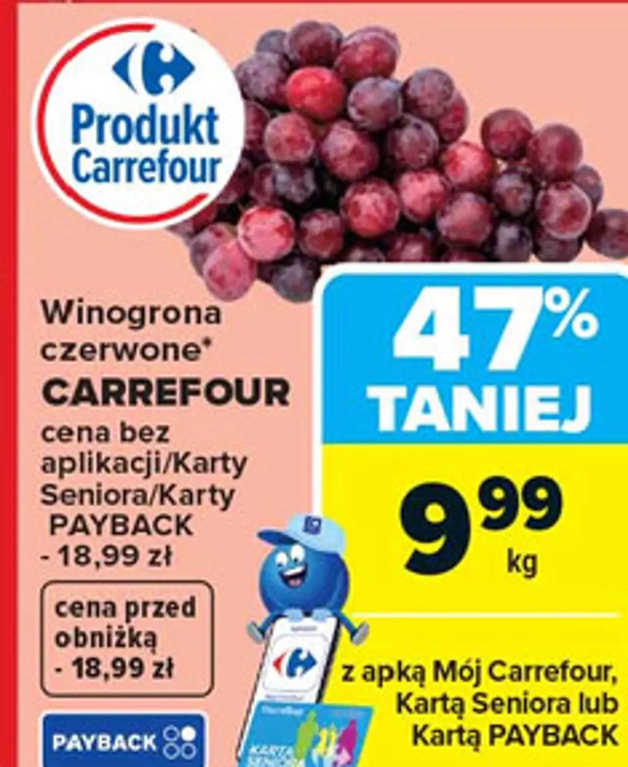 Winogrona czerwone CARREFOUR