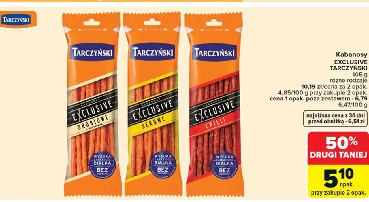 Kabanosy drobiowe Tarczyński Exclusive