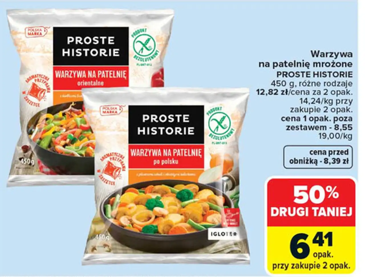 Warzywa na patelnię mrożone PROSTE HISTORIE