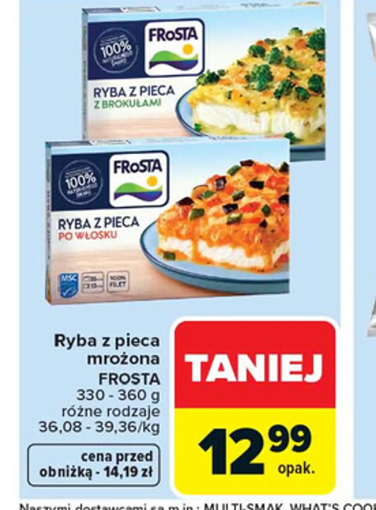 Ryba z pieca mrożona FROSTA