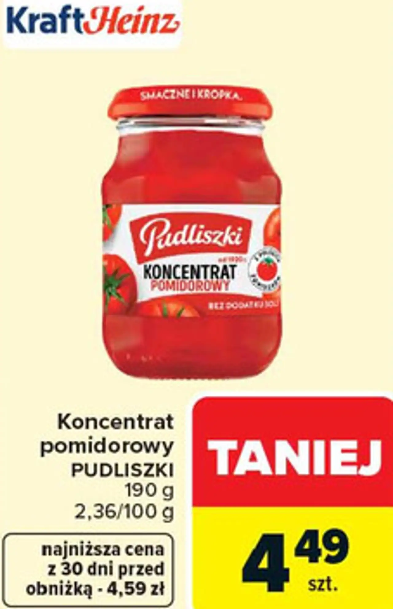 Koncentrat pomidorowy PUDLISZKI 190 g
