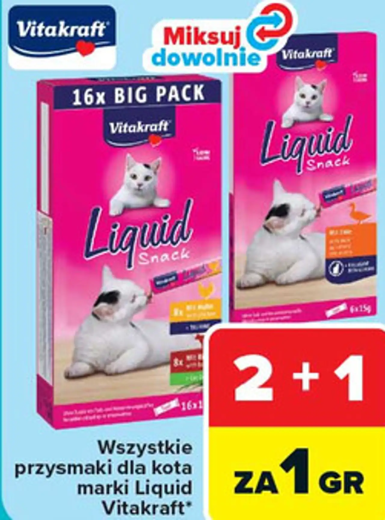 Wszystkie przysmaki dla kota marki Liquid Vitakraft*