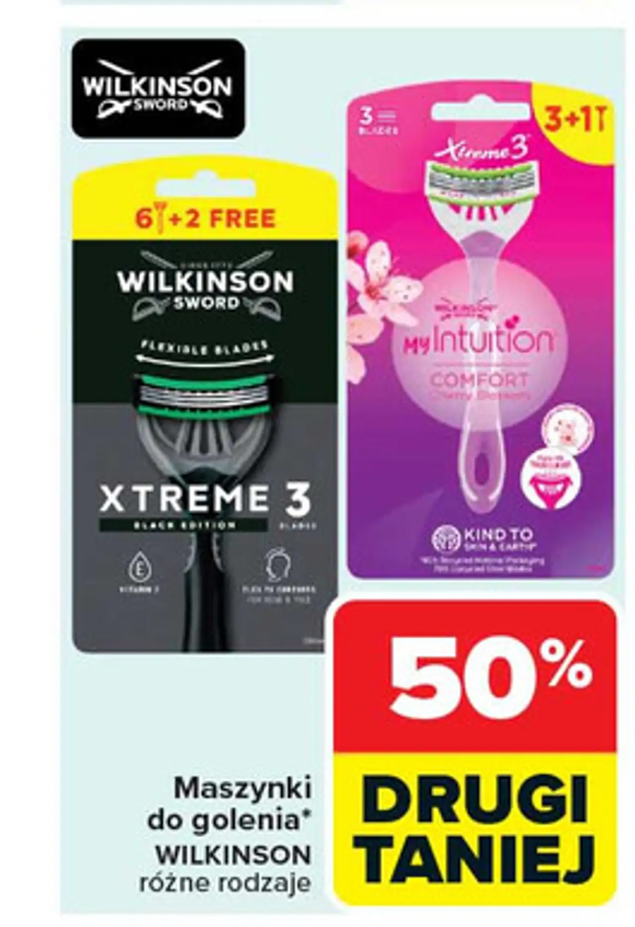 Maszynki do golenia cherry blossom Wilkinson My Intuition Comfort