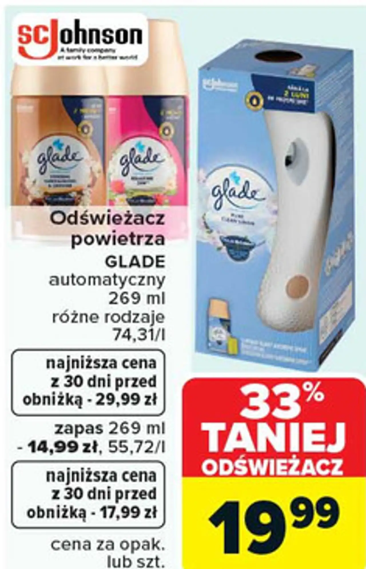 Odświeżacz powietrza GLADE automatyczny