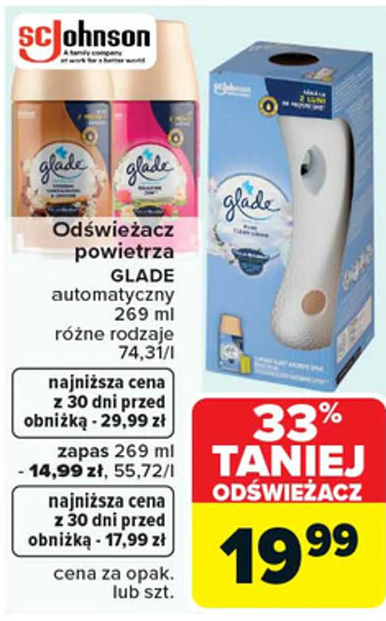 Odświeżacz powietrza GLADE automatyczny