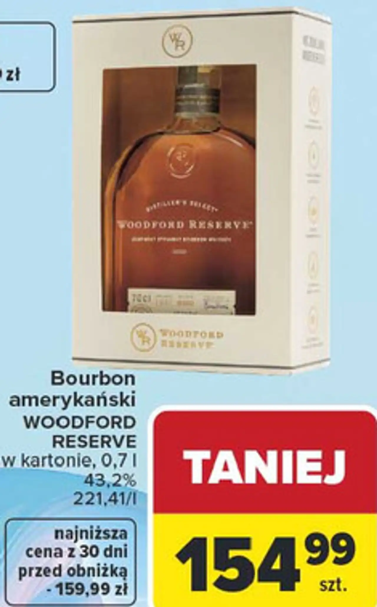 Bourbon amerykański WOODFORD RESERVE w kartonie