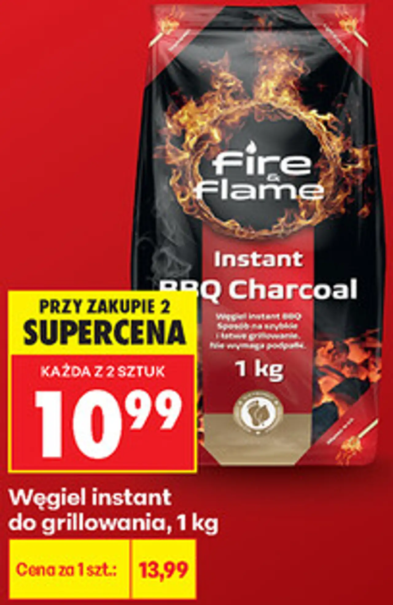 Węgiel instant do grillowania, 1 kg