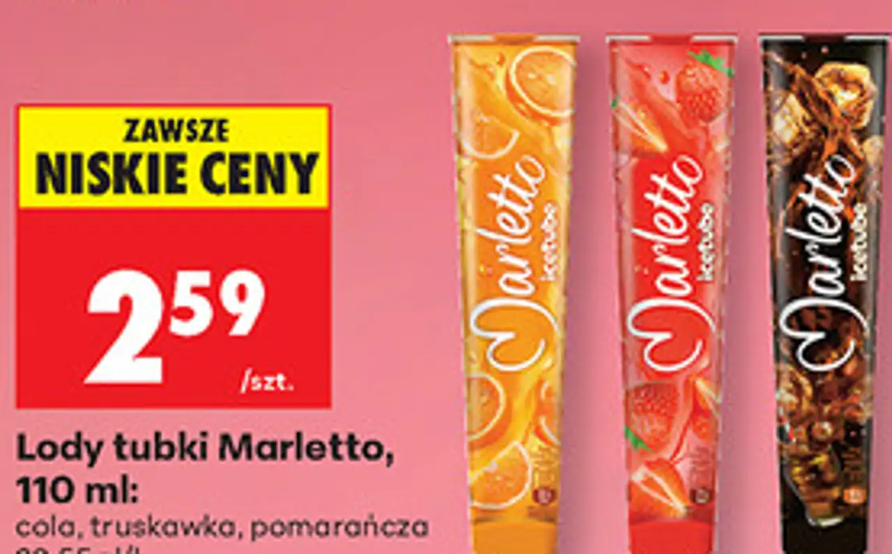 Lody tubki Marletto, 110 ml