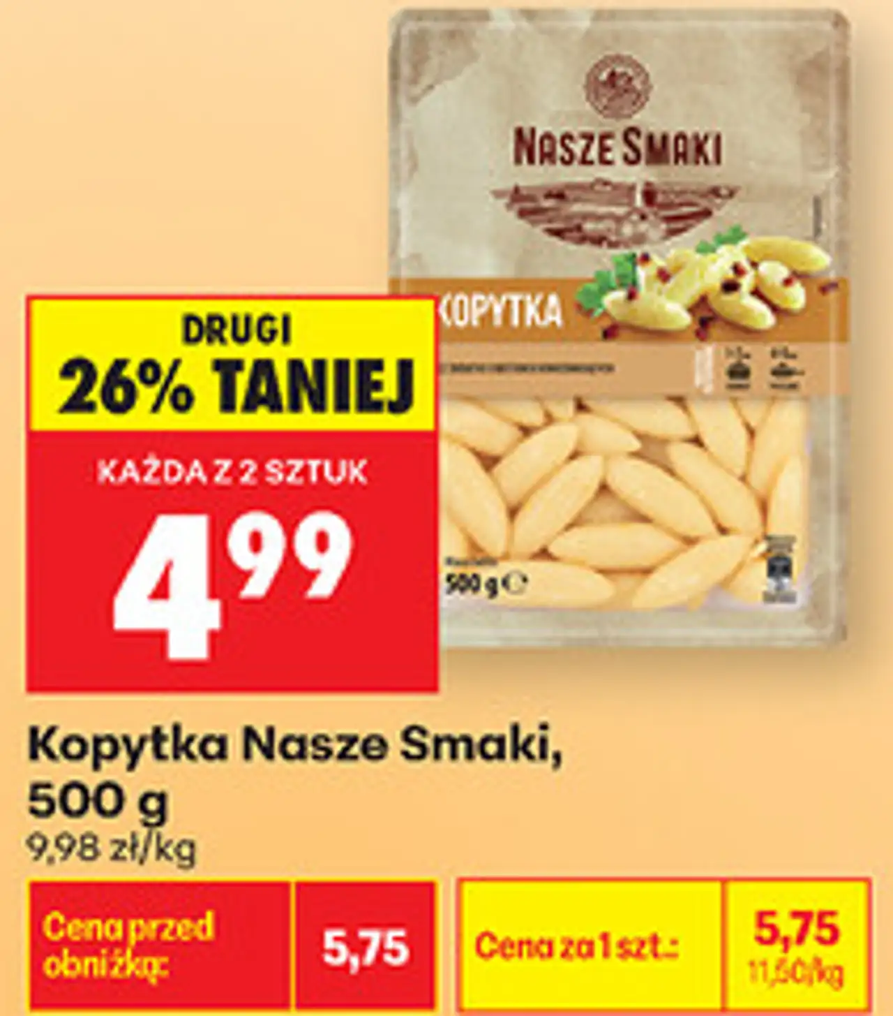 Kopytka Nasze Smaki, 500 g