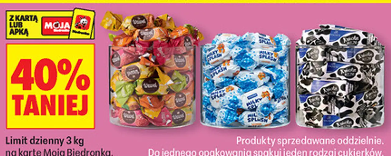 Galaretka w czekoladzie Mieszanka Krakowska Wawel, cukierki Milky Splash, krówki mleczne Magnetic