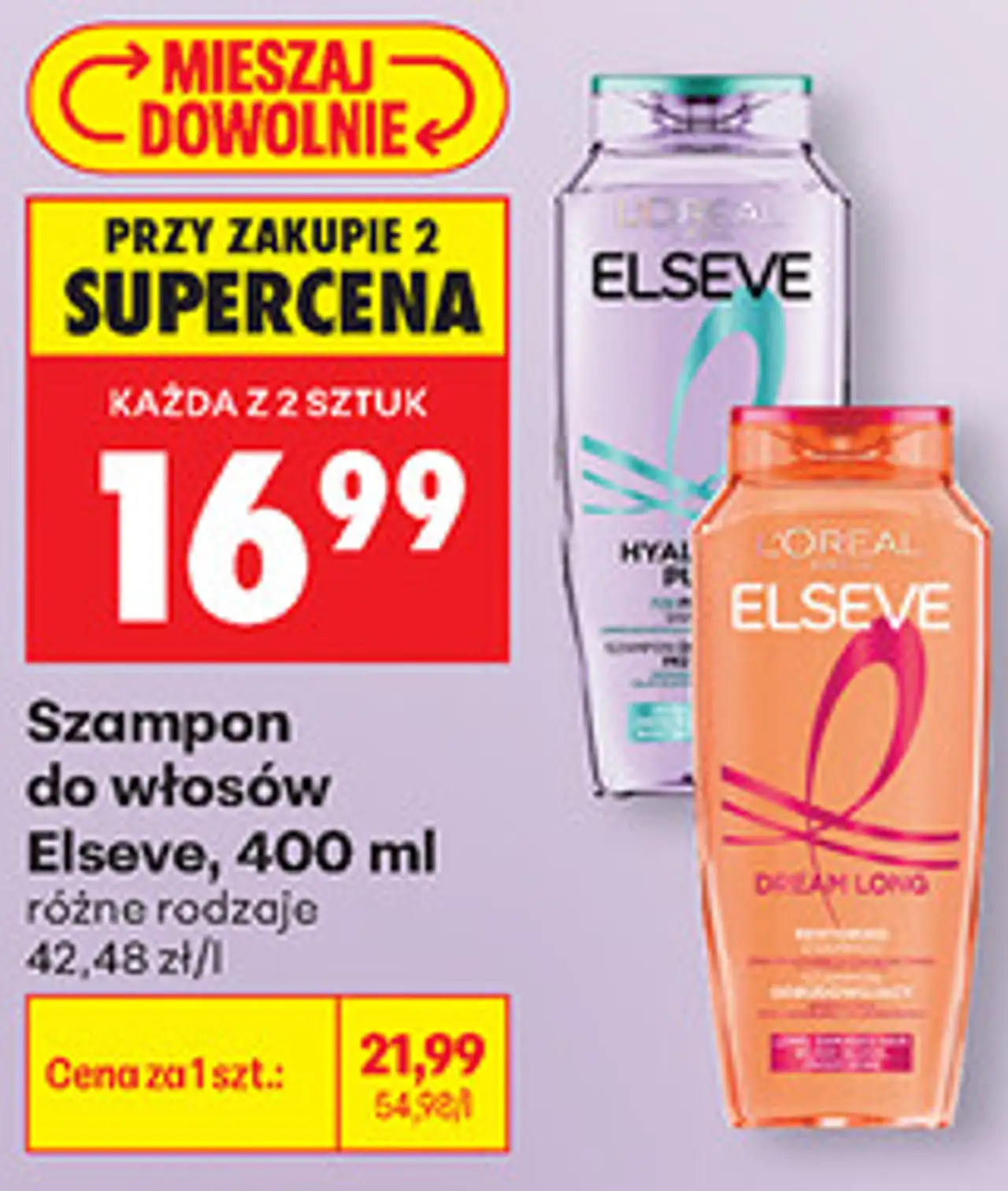 Szampon do włosów Elseve, 400 ml