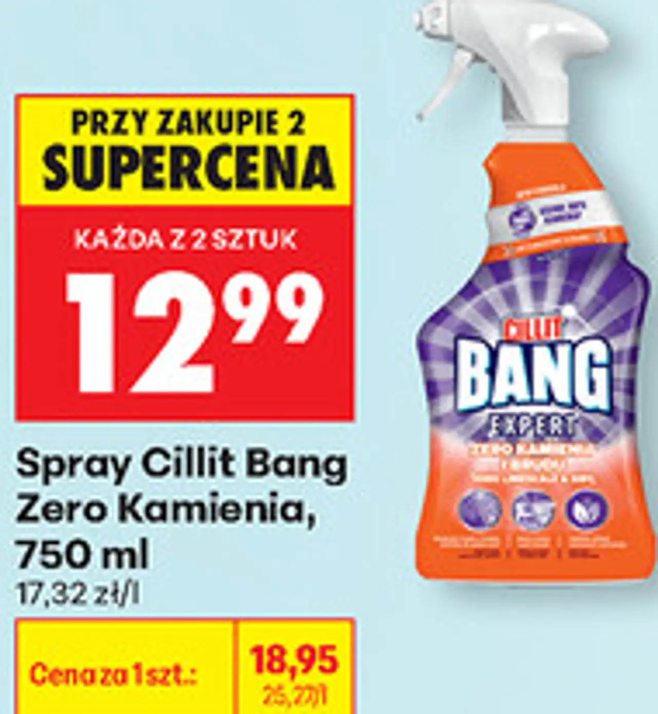 Spray Cillit Bang Zero Kamienia, 750 ml