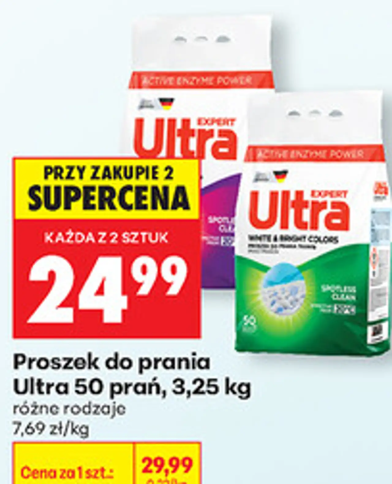 Proszek do prania Ultra 50 prań, 3,25 kg