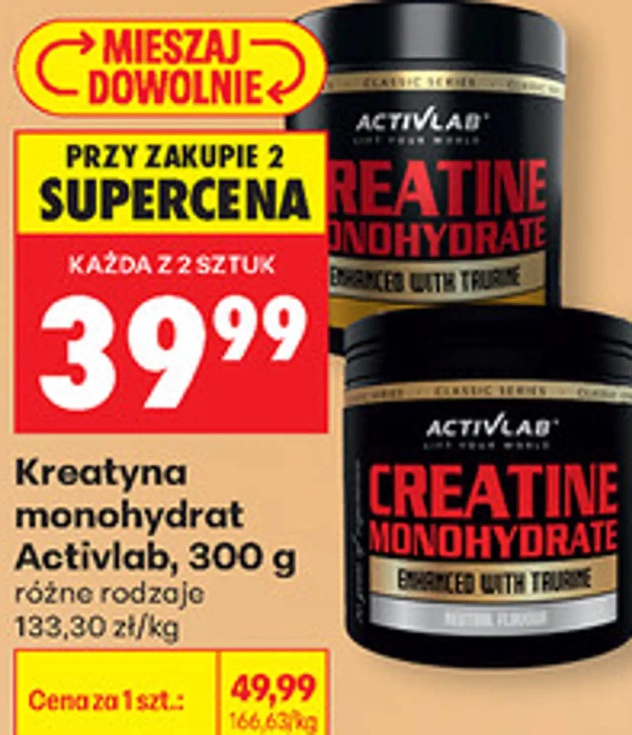 Kreatyna monohydrat Activlab, 300 g