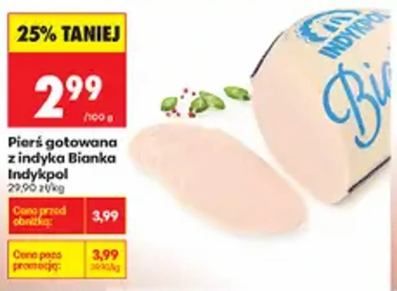 Pierś gotowana z indyka Bianka Indykpol