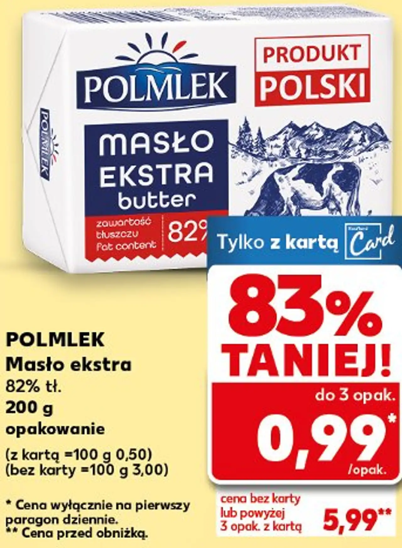 POLMLEK Masło ekstra 82% tł.