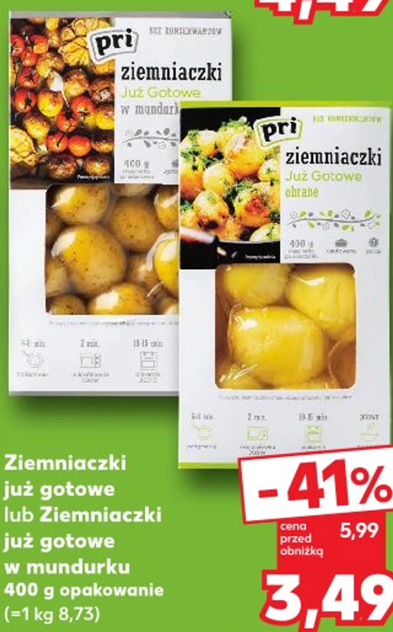 Ziemniaczki już gotowe lub Ziemniaczki już gotowe w mundurku