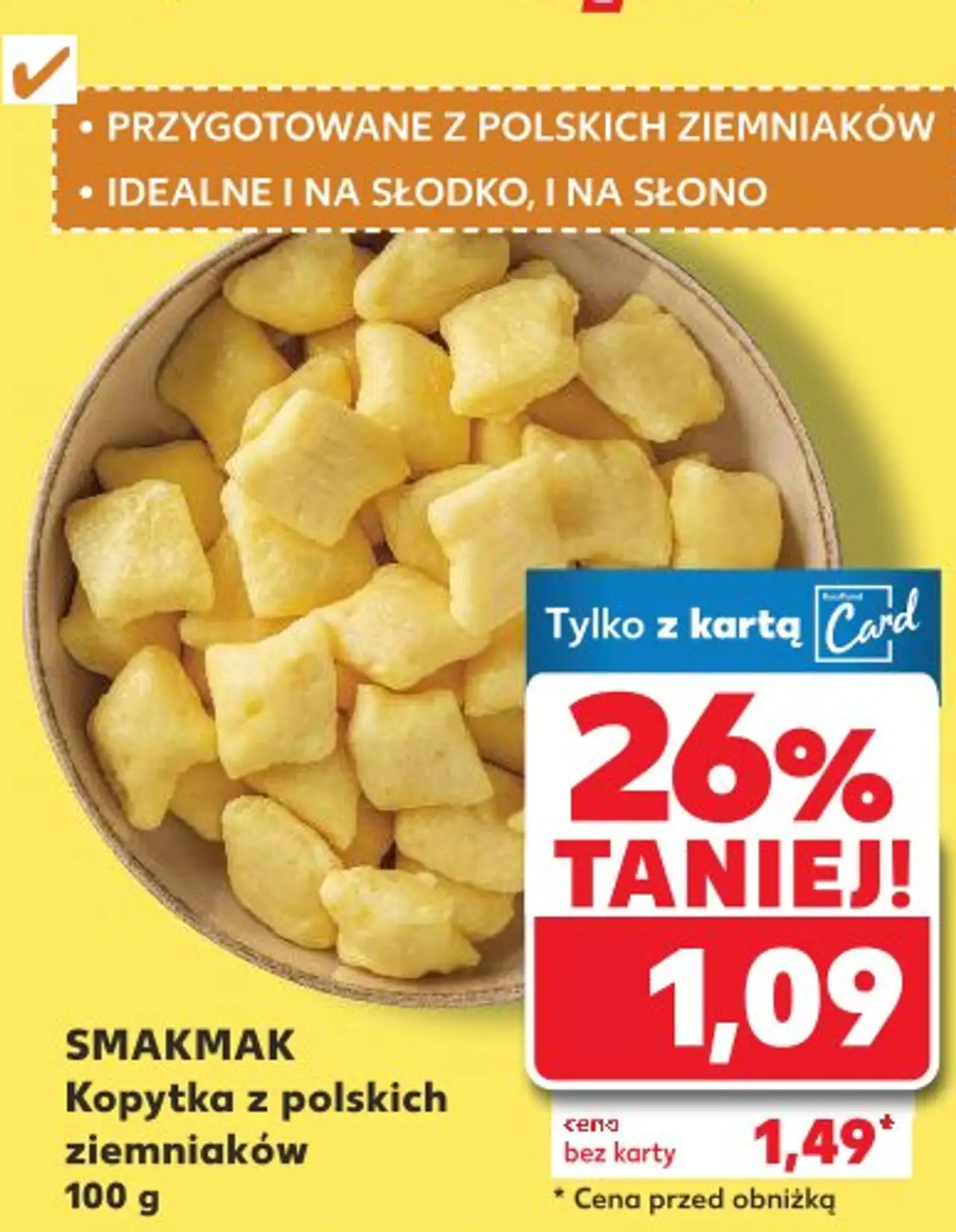 SMAKMAK Kopytka z polskich ziemniaków