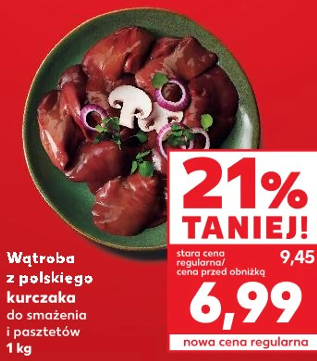 Wątroba z polskiego kurczaka do smażenia i pasztetów 1 kg