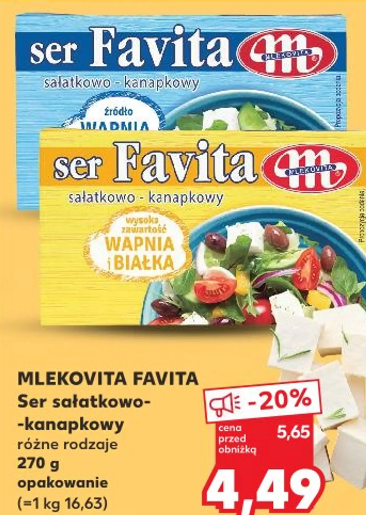 MLEKOVITA FAVITA Ser sałatkowo-kanapkowy