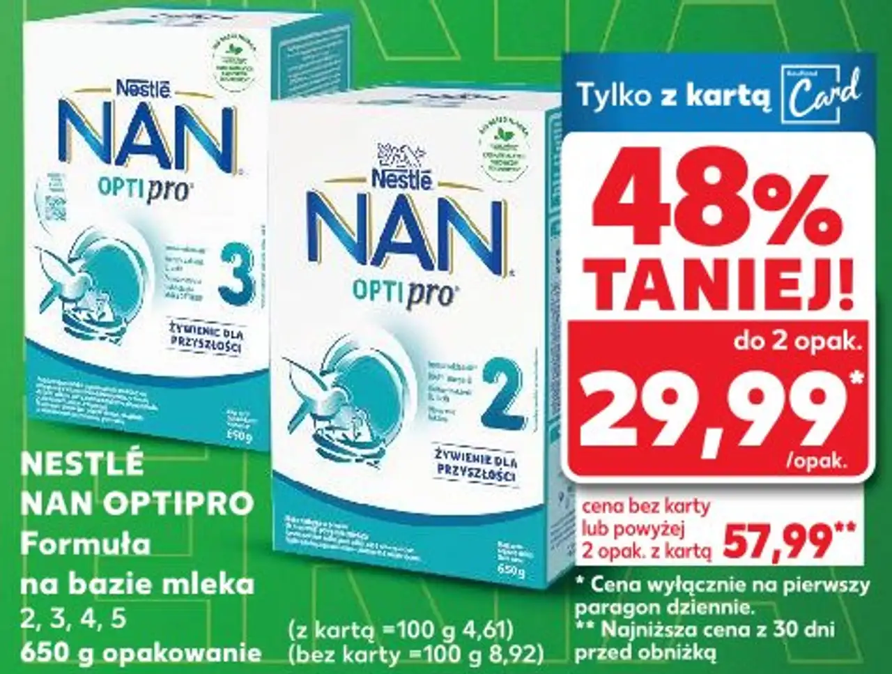 NESTLÉ NAN OPTIPRO Formuła na bazie mleka