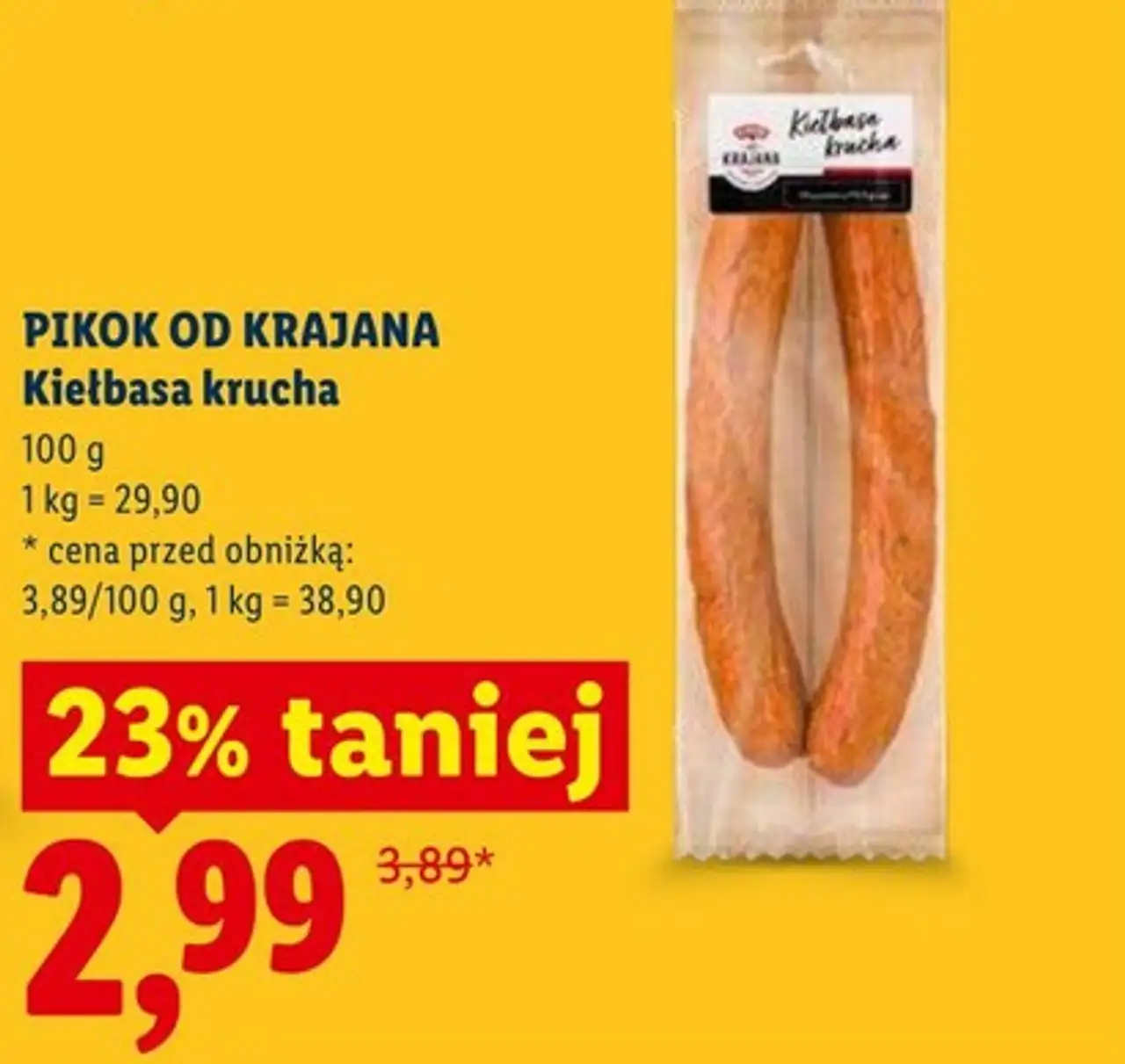 Kiełbasa krucha PIKOK OD KRAJANA