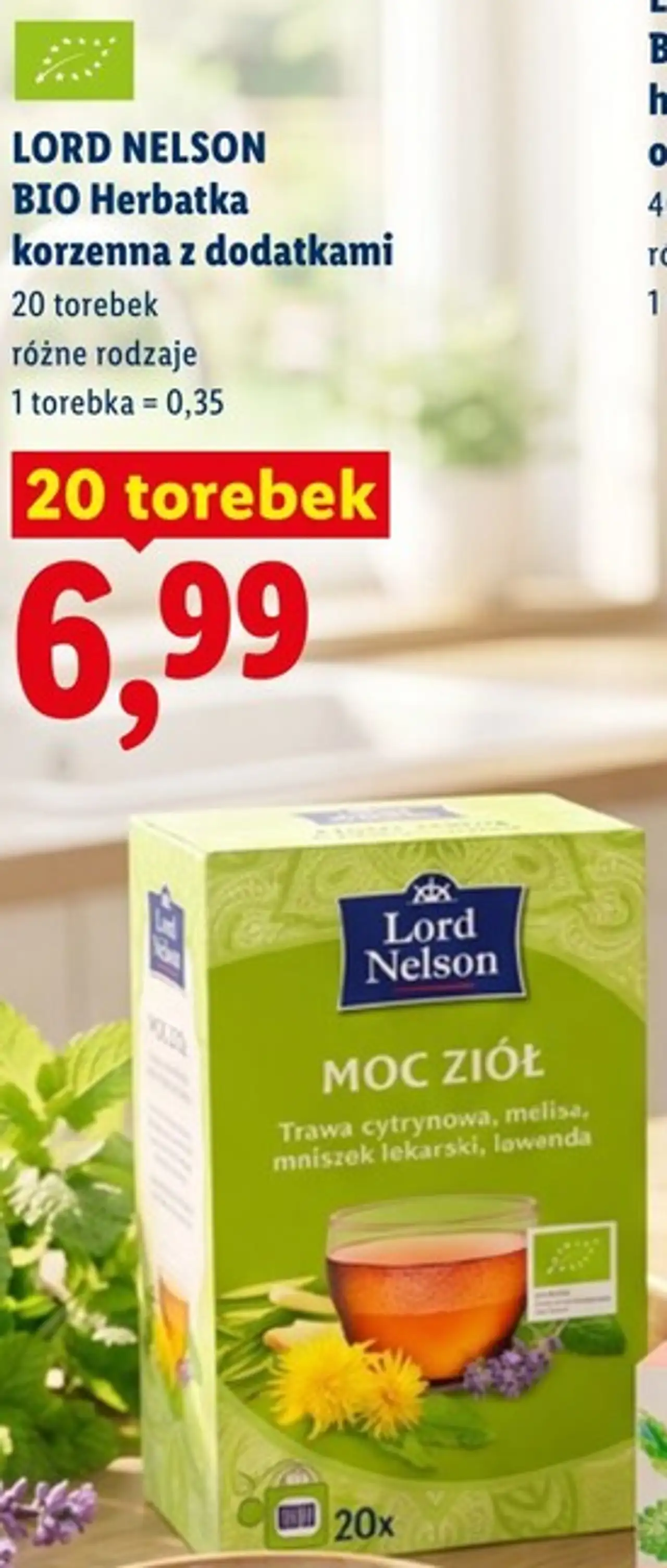 LORD NELSON BIO Herbatka korzenna z dodatkami 20 torebek