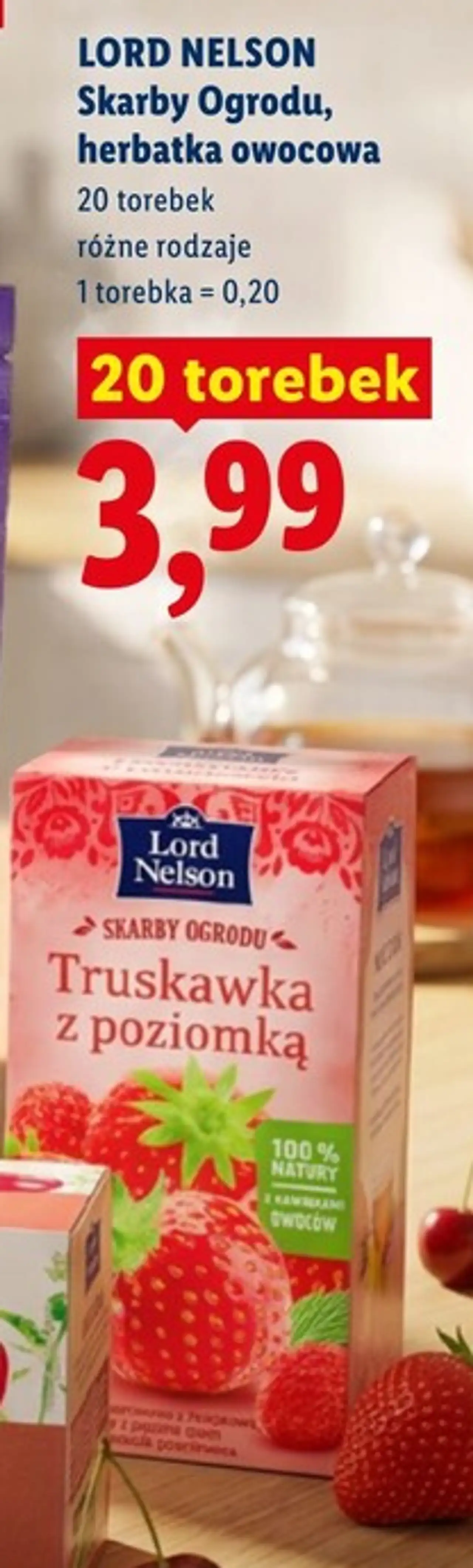 LORD NELSON Skarby Ogrodu, herbatka owocowa 20 torebek