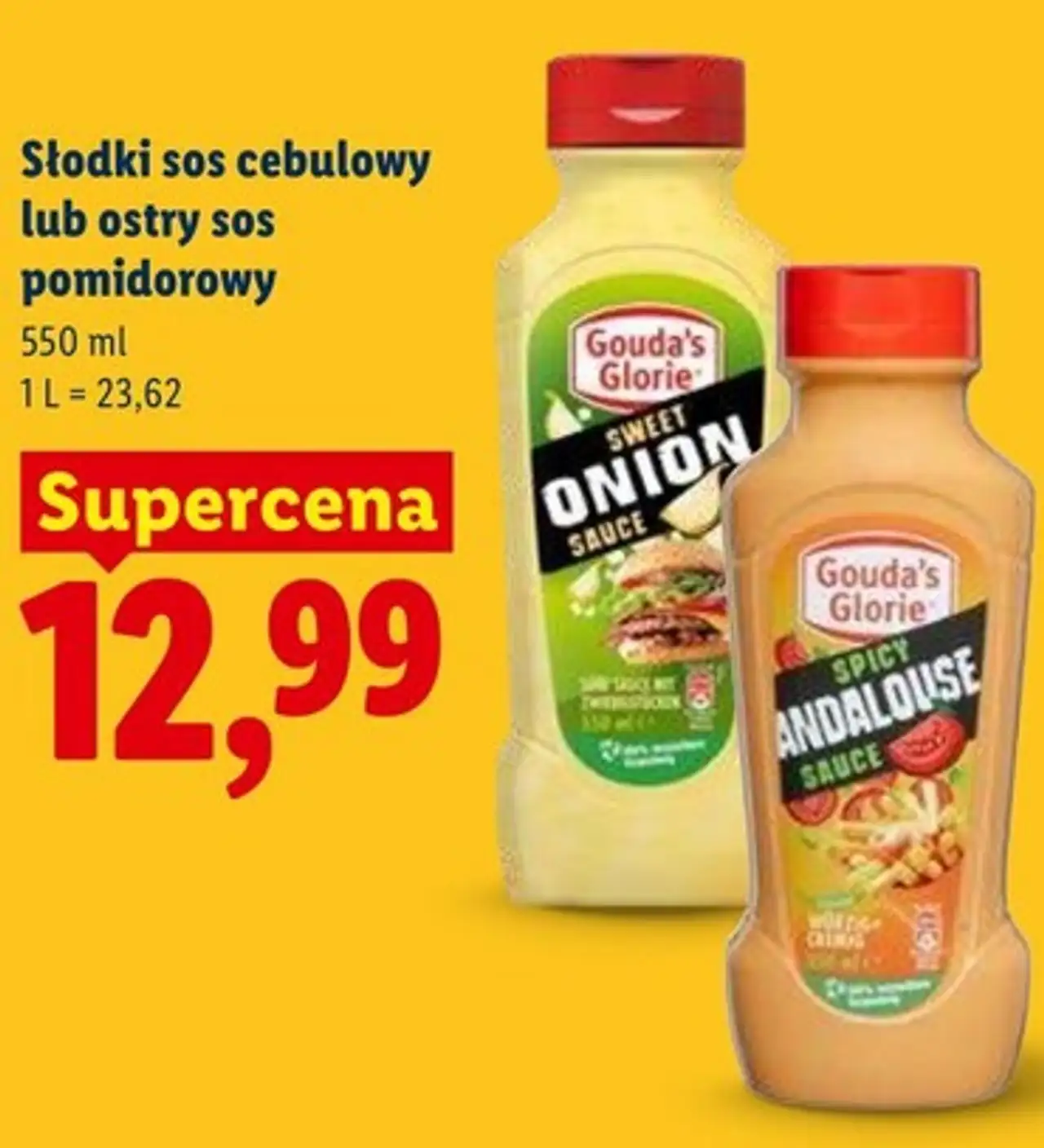 Słodki sos cebulowy lub ostry sos pomidorowy