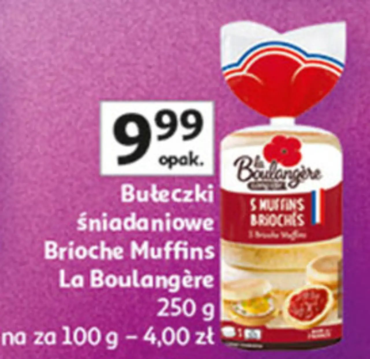 Bułeczki śniadaniowe Brioche Muffins La Boulangère