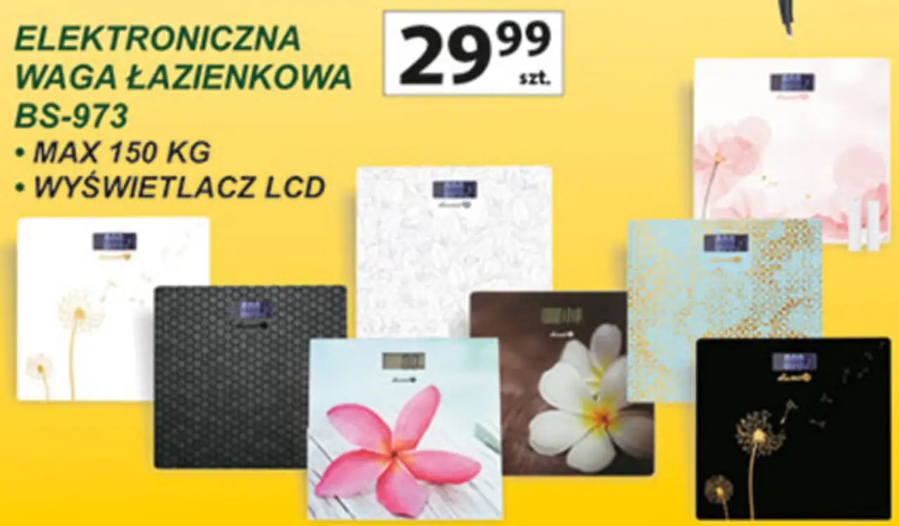ELEKTRONICZNA WAGA ŁAZIENKOWA BS-973 Łucznik