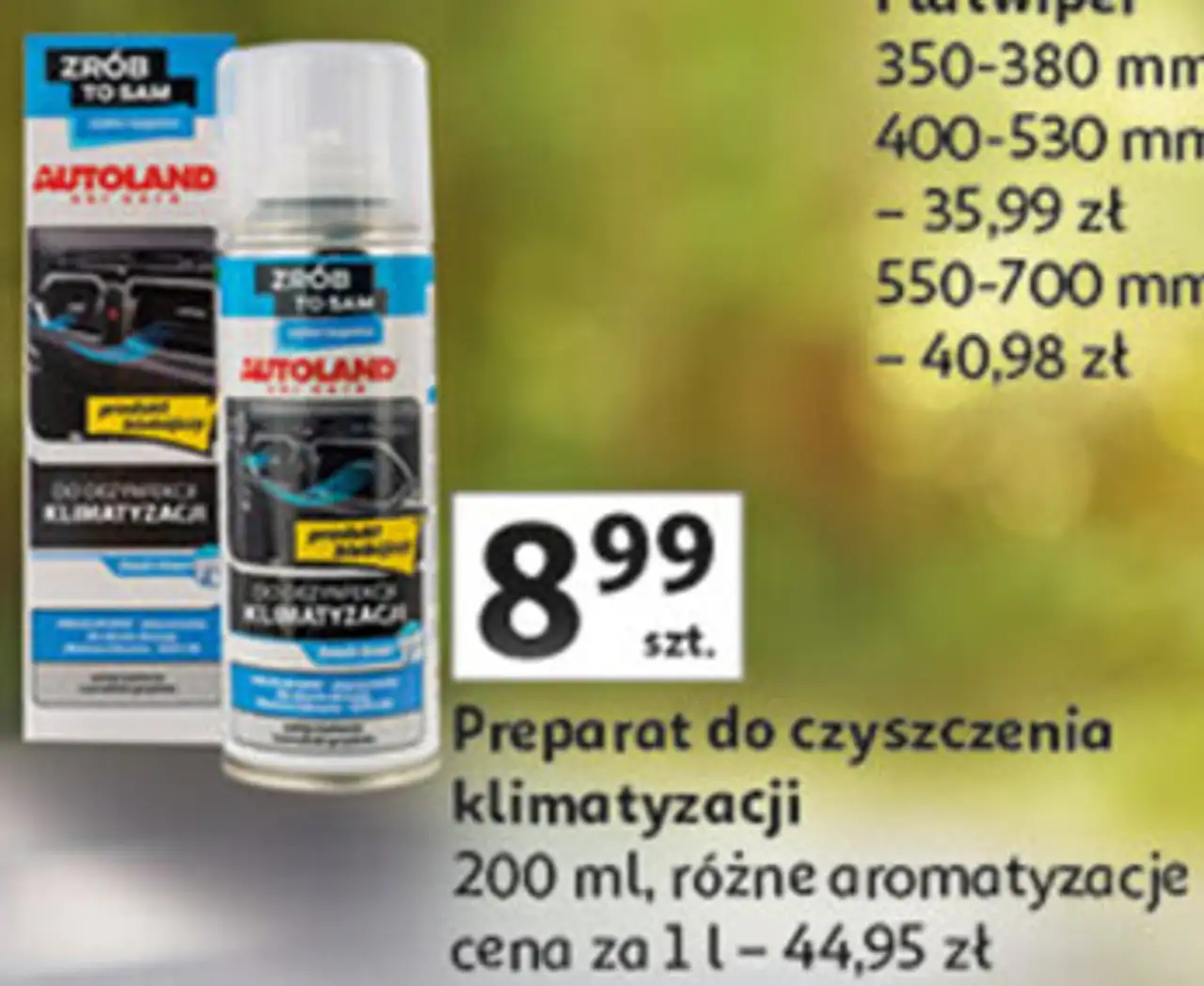 Preparat do czyszczenia klimatyzacji 200 ml, różne aromatyzacje