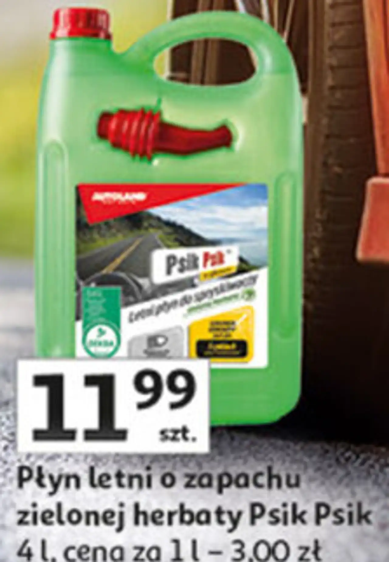 Płyn letni o zapachu zielonej herbaty Psik Psik 4 l