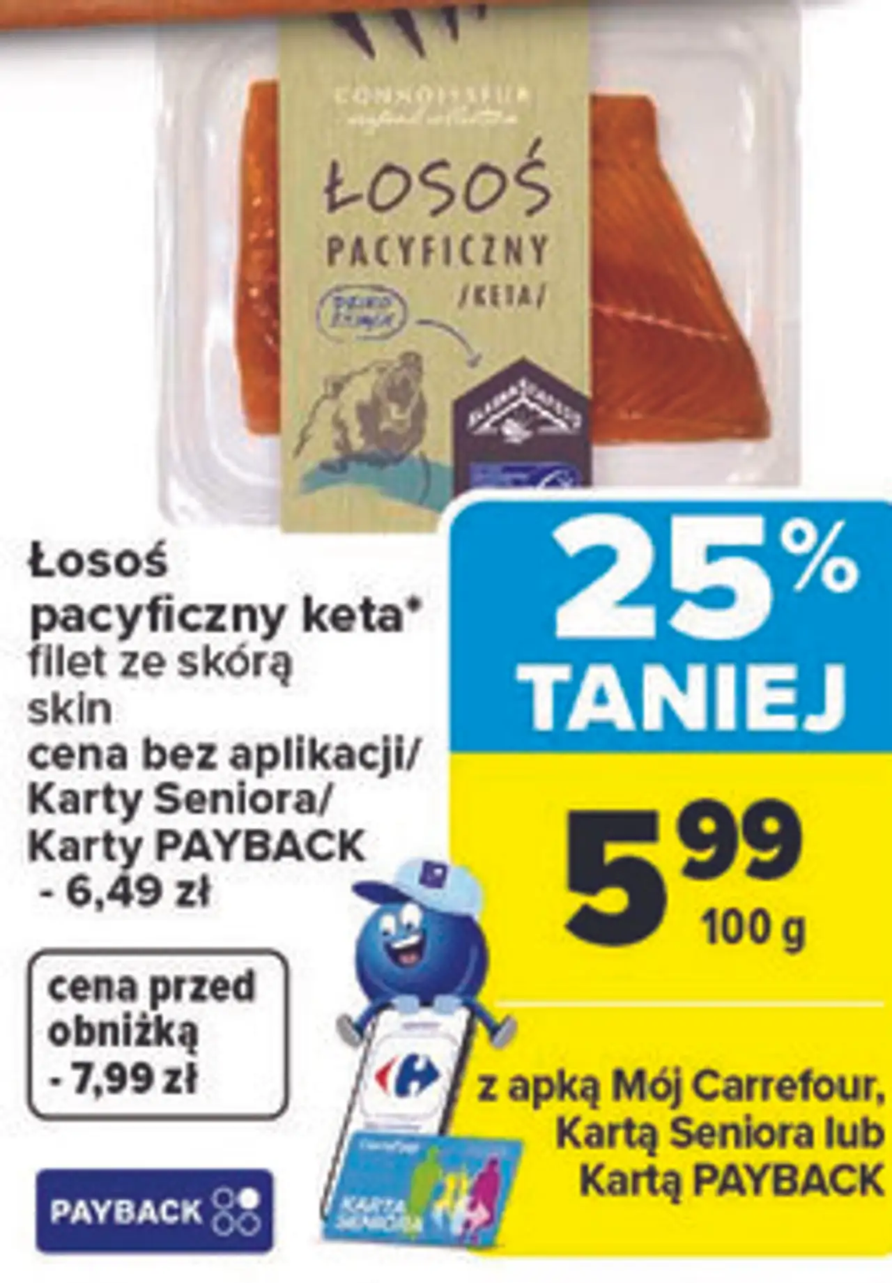 Łosoś pacyficzny keta* filet ze skórą