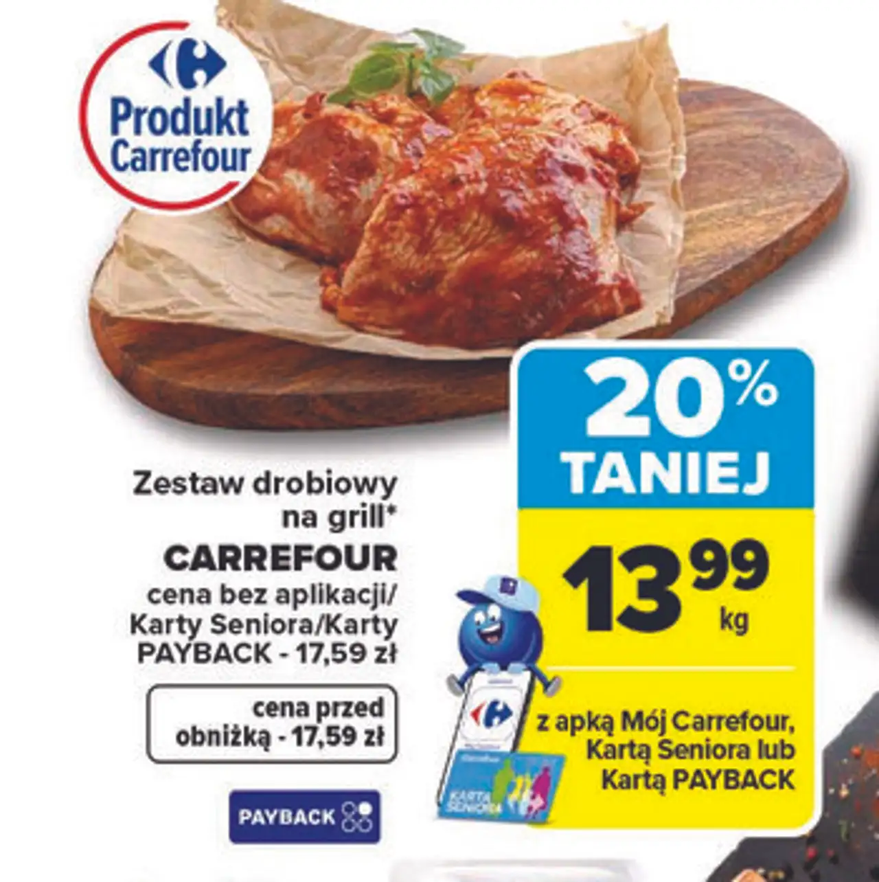 Zestaw drobiowy na grill CARREFOUR