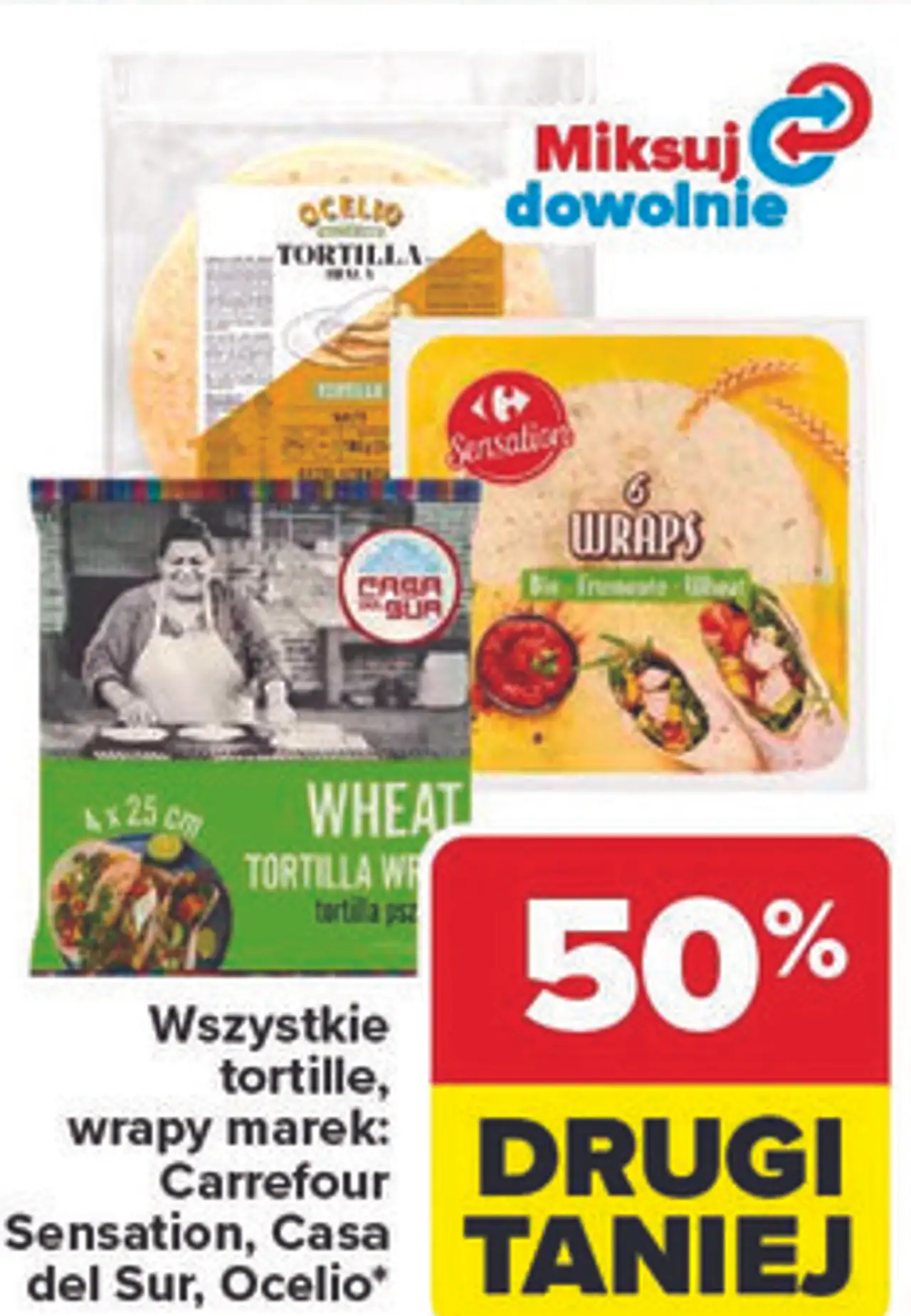 Wszystkie tortille, wrapy