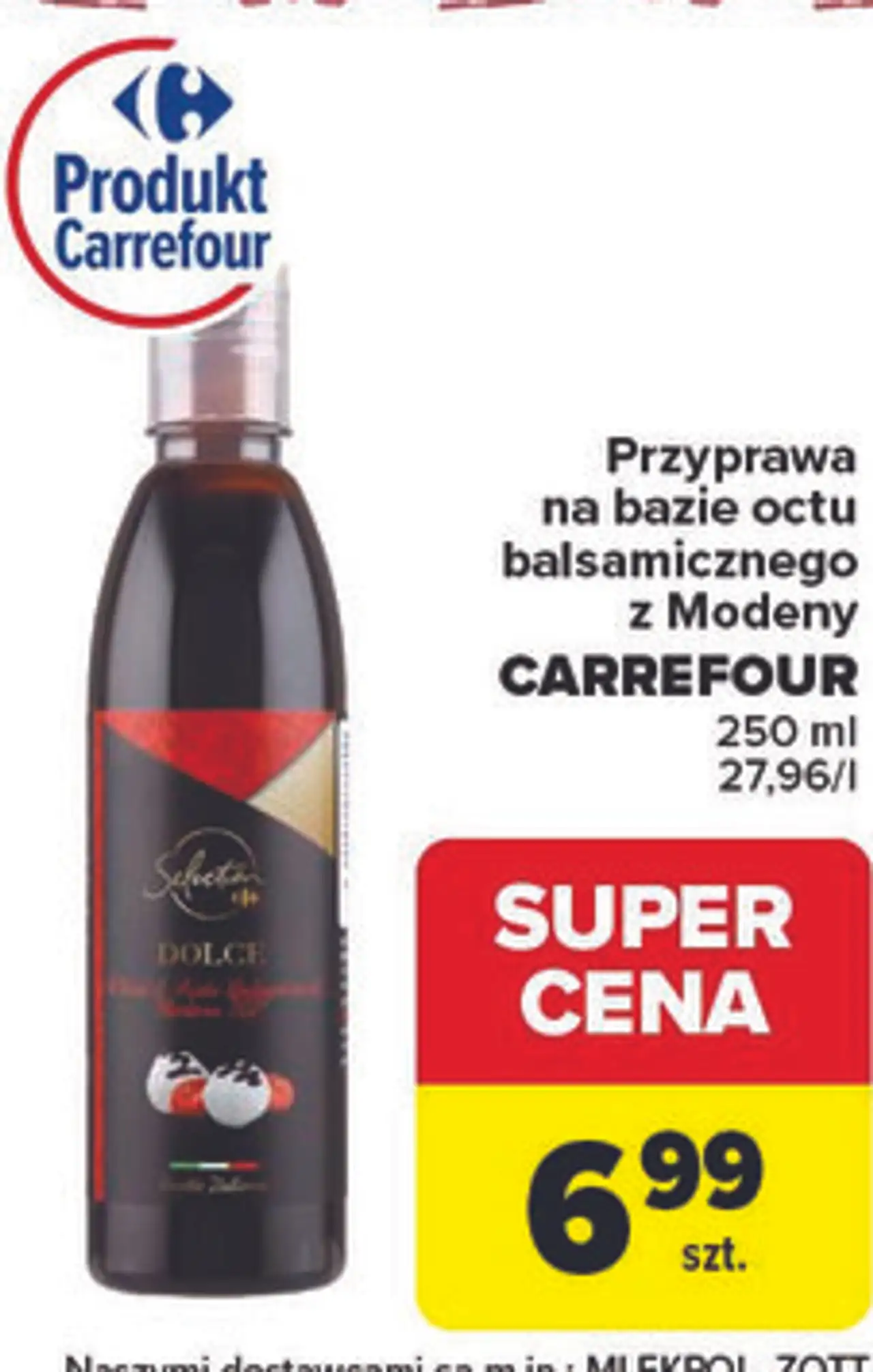 Przyprawa na bazie octu balsamicznego z Modeny CARREFOUR 250 ml