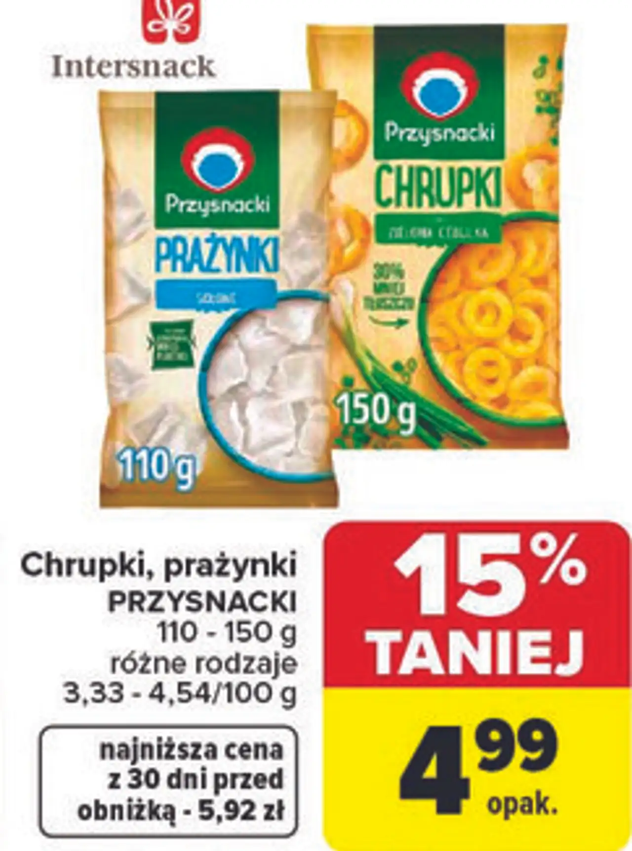 Chrupki, prażynki PRZYSNACKI