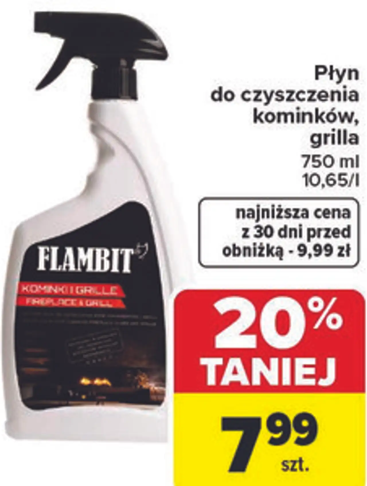 Płyn do czyszczenia kominków, grilla FLAMBIT