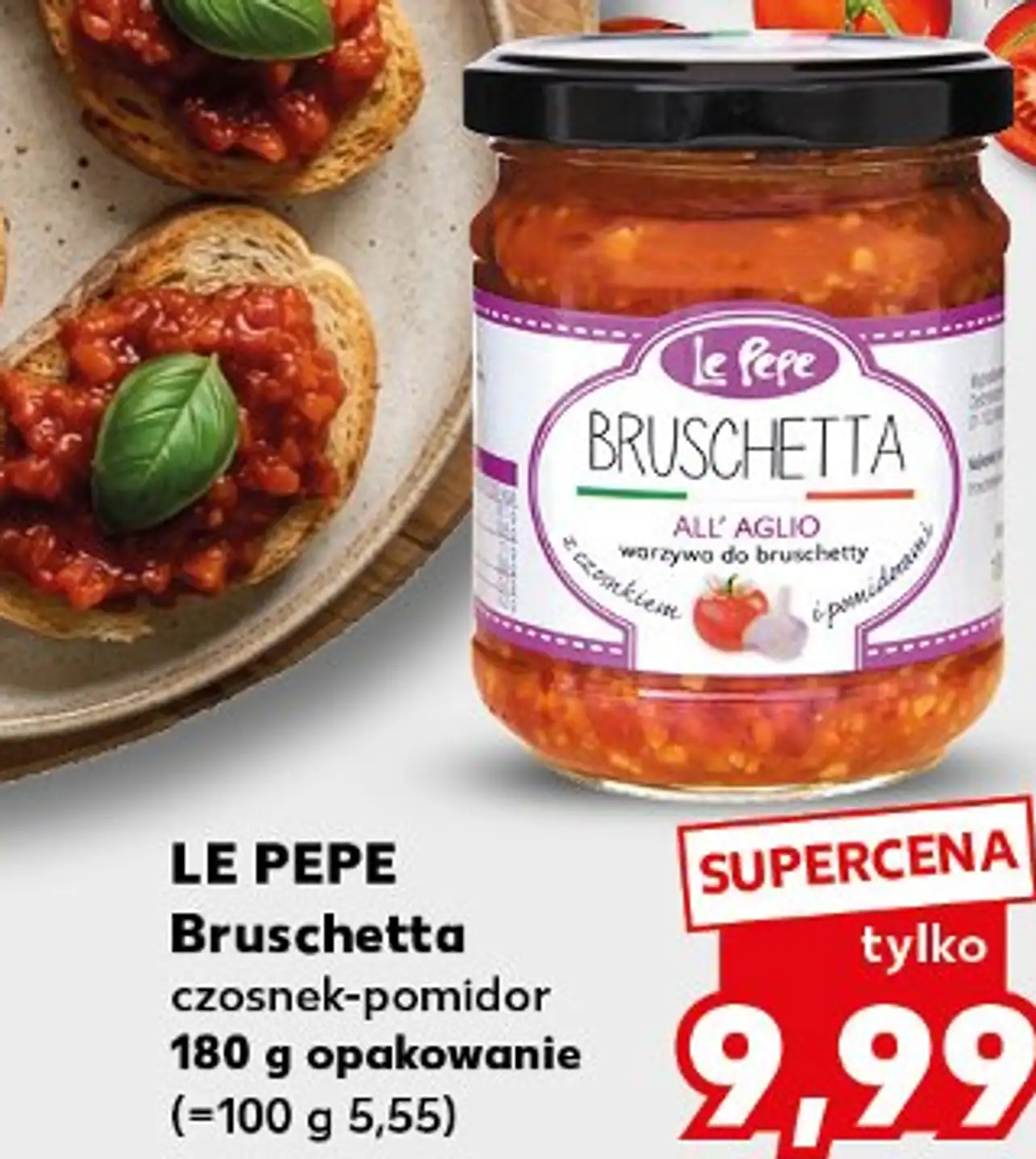 Bruschetta czosnek-pomidor LE PEPE