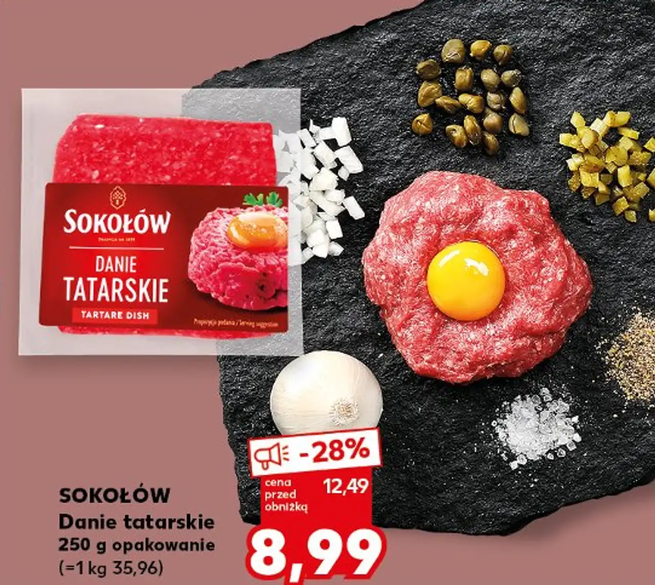 SOKOŁÓW Danie tatarskie 250 g opakowanie