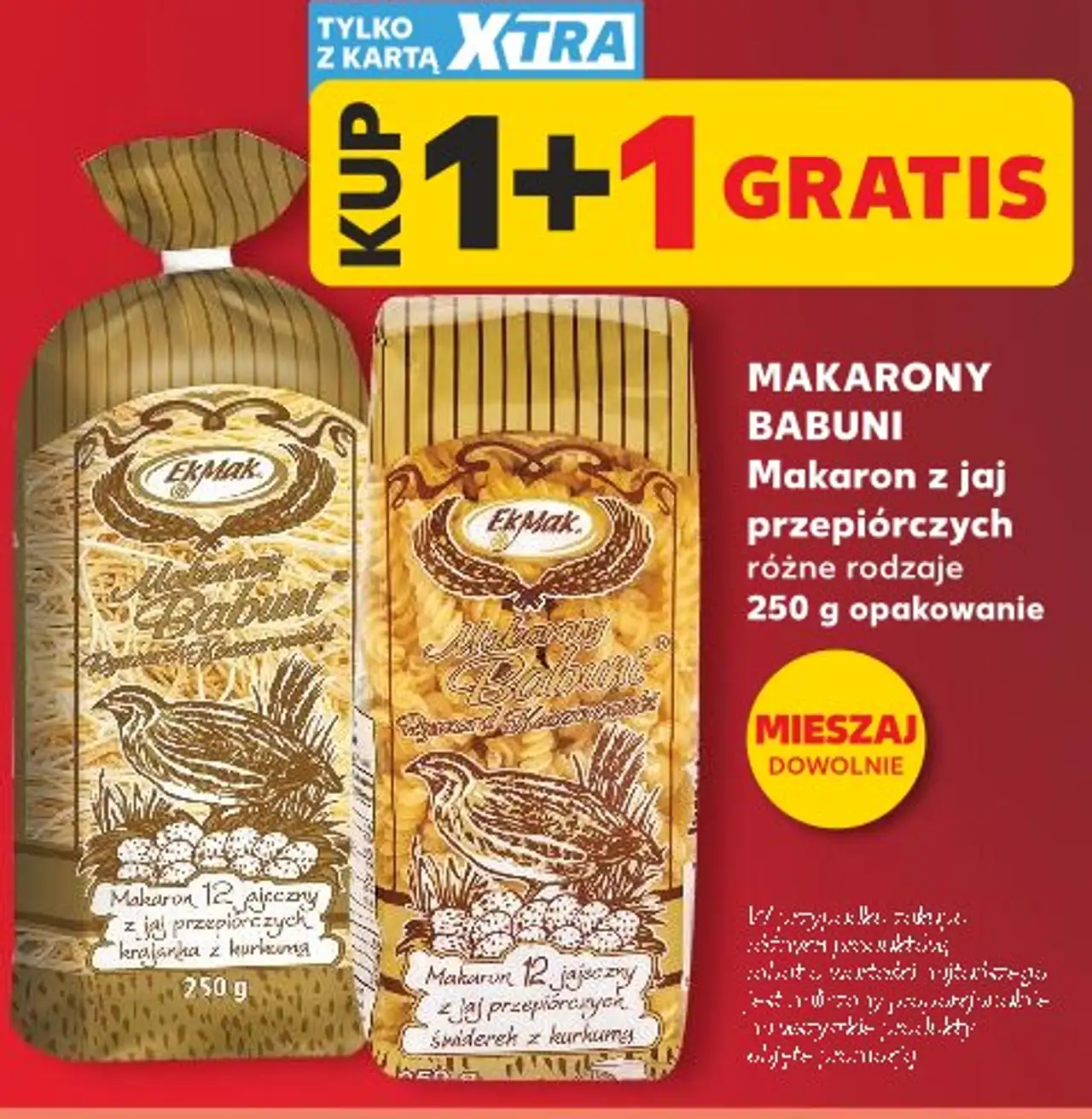 MAKARONY BABUNI Makaron z jaj przepiórczych różne rodzaje