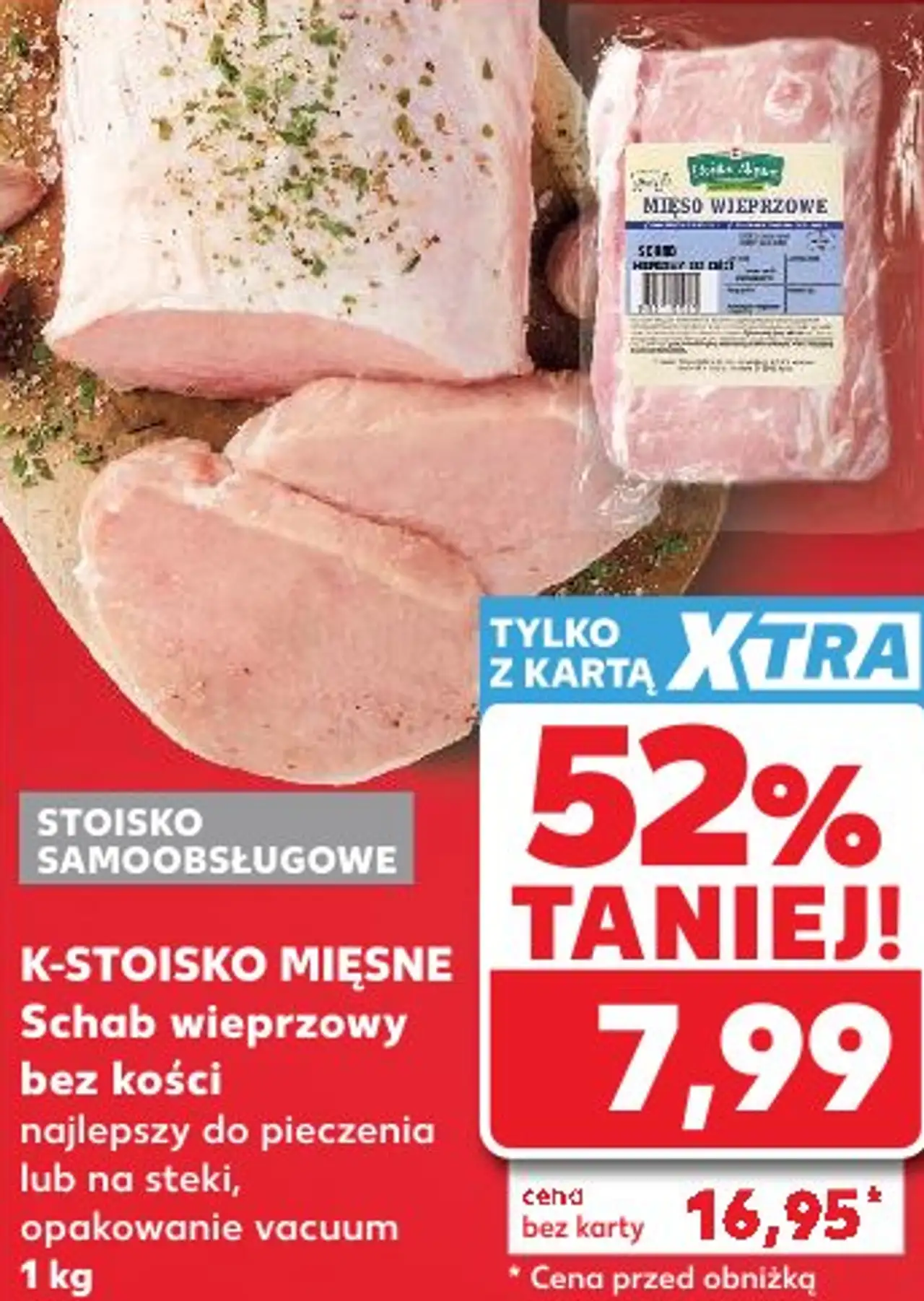 K-STOISKO MIĘSNE Schab wieprzowy bez kości