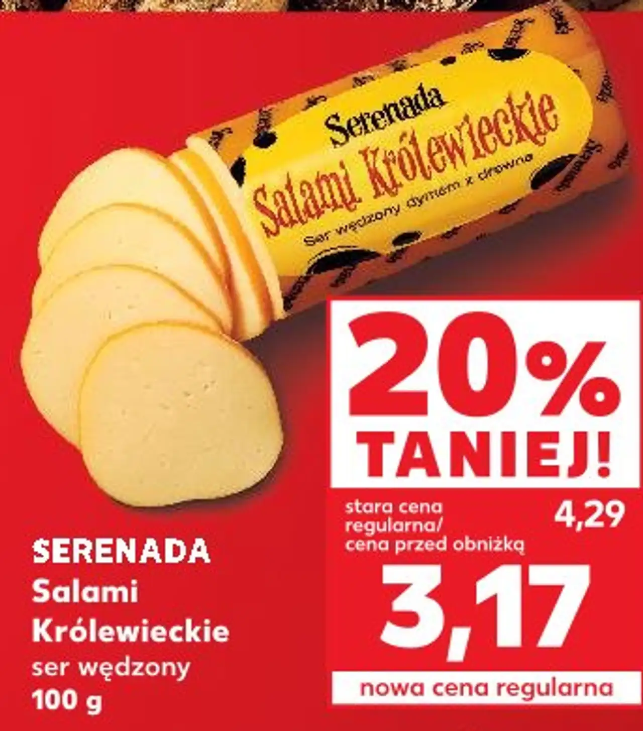 SERENADA Salami Królewieckie ser wędzony 100 g