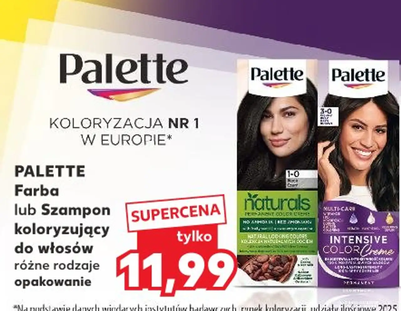 PALETTE Farba lub Szampon koloryzujący do włosów